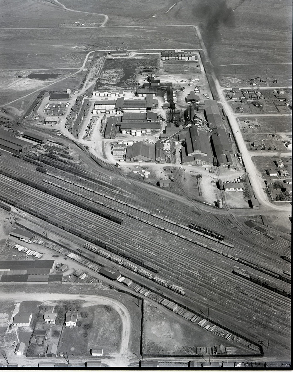Aerial Of White Pine Sash Company By R. Mckay, 1952